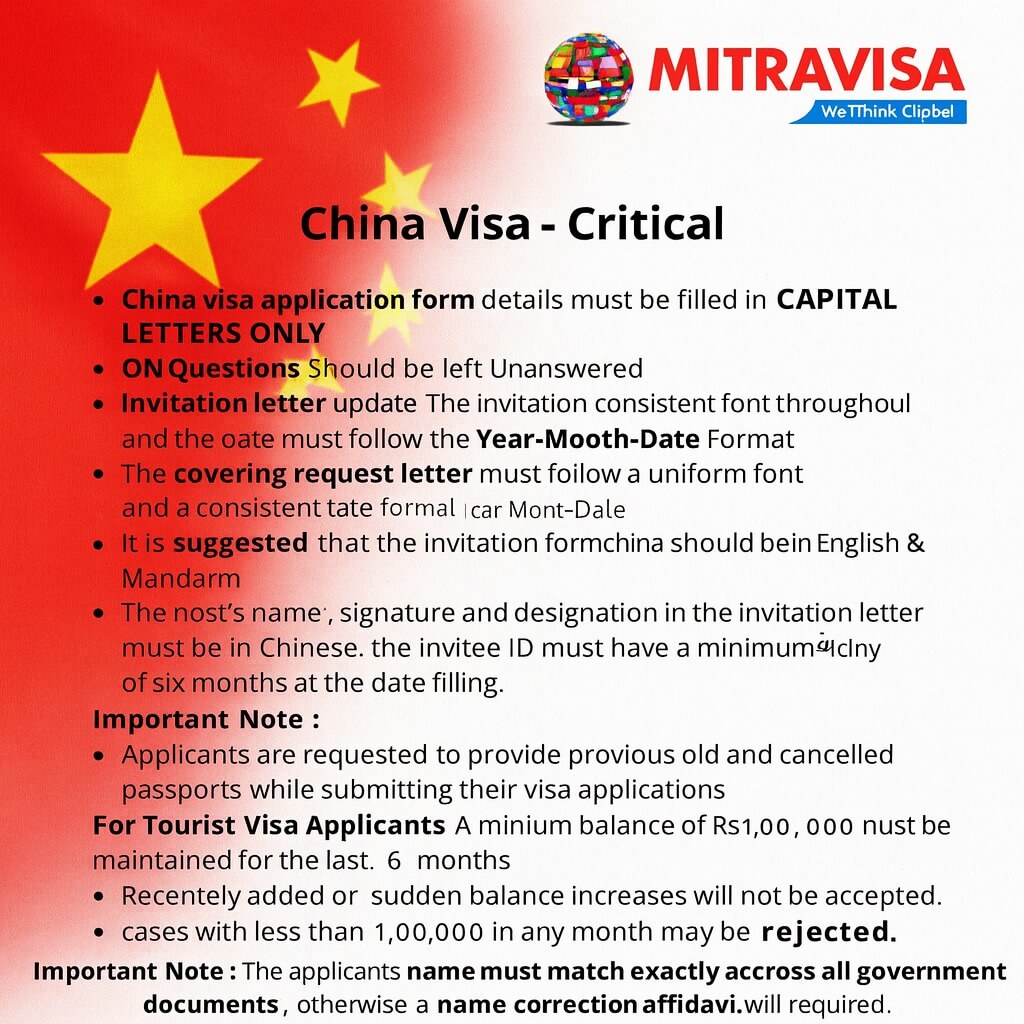 China visa application form in capital letters only - mitravisa